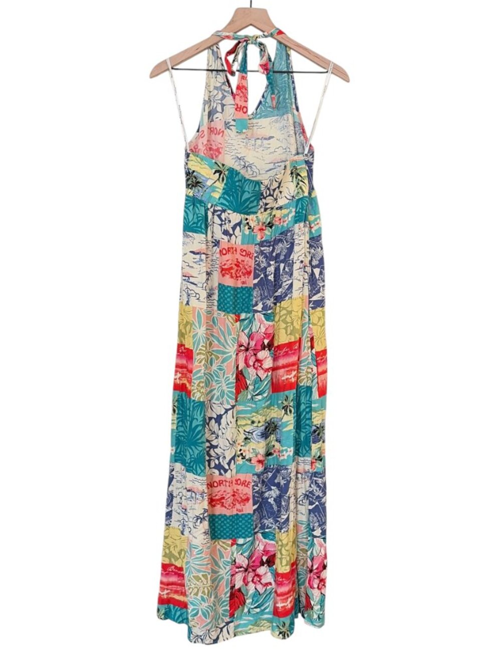 Relax Tommy Bahama Multicolor Patchwork Halter Maxi Dress - Picture 5 of 5